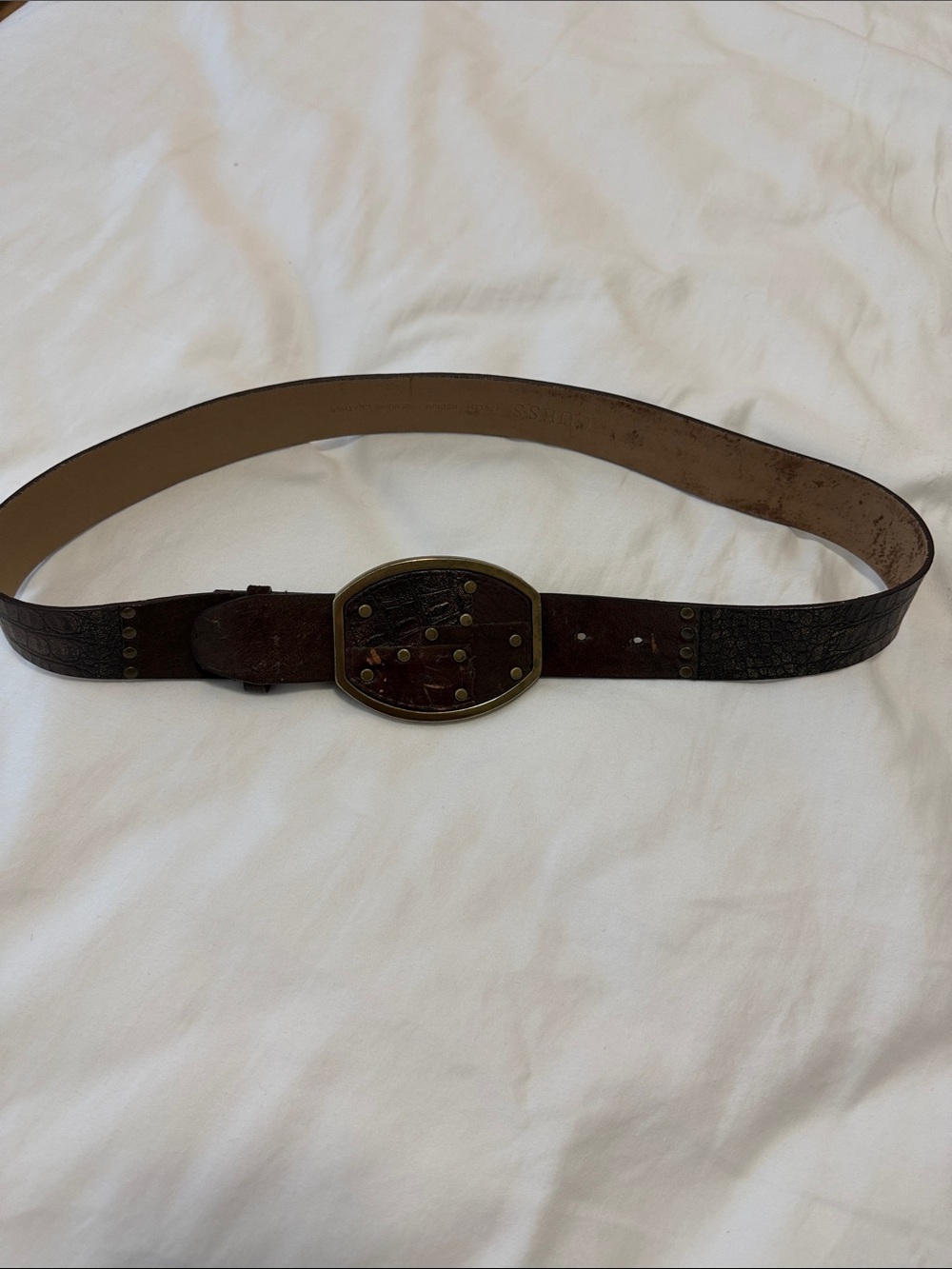 Guess brand embossed Belt -  leather
